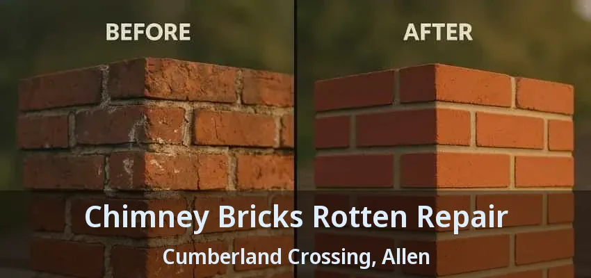 Chimney Bricks Rotten Repair Cumberland Crossing, Allen - TX