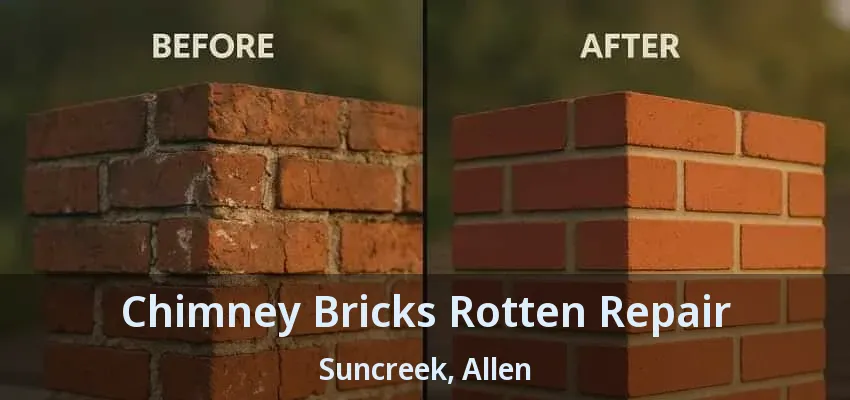 Chimney Bricks Rotten Repair Suncreek, Allen - TX