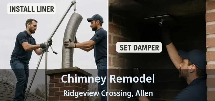 Chimney Remodel Ridgeview Crossing, Allen - TX