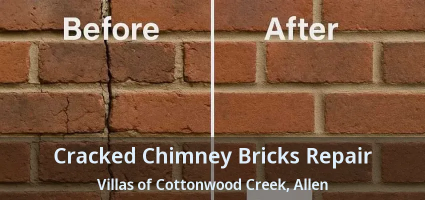 Cracked Chimney Bricks Repair Villas of Cottonwood Creek, Allen - TX