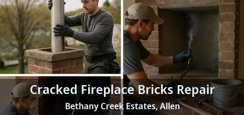 Cracked Fireplace Bricks Repair Bethany Creek Estates, Allen - TX