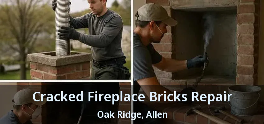 Cracked Fireplace Bricks Repair Oak Ridge, Allen - TX
