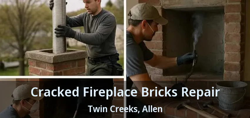 Cracked Fireplace Bricks Repair Twin Creeks, Allen - TX