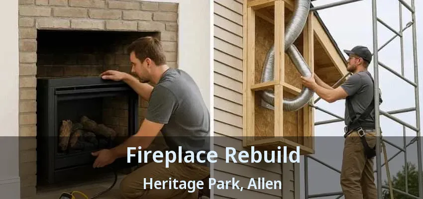 Fireplace Rebuild Heritage Park, Allen - TX