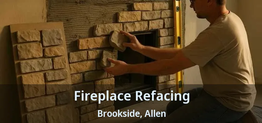 Fireplace Refacing Brookside, Allen - TX
