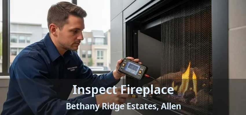Inspect Fireplace Bethany Ridge Estates, Allen - TX