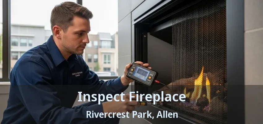 Inspect Fireplace Rivercrest Park, Allen - TX