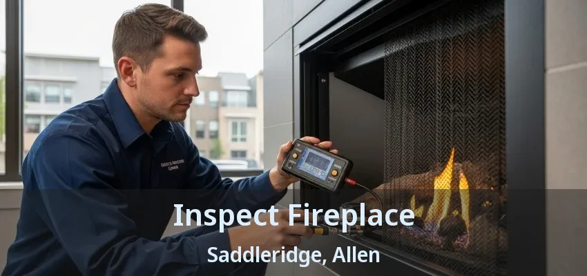Inspect Fireplace Saddleridge, Allen - TX