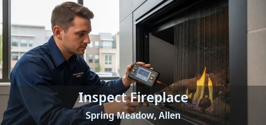 Inspect Fireplace Spring Meadow, Allen - TX