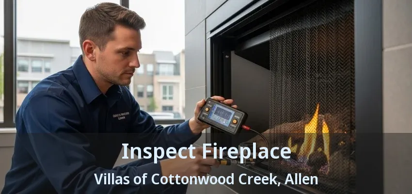 Inspect Fireplace Villas of Cottonwood Creek, Allen - TX