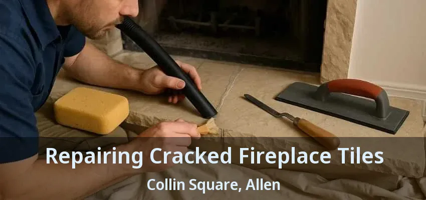 Repairing Cracked Fireplace Tiles Collin Square, Allen - TX