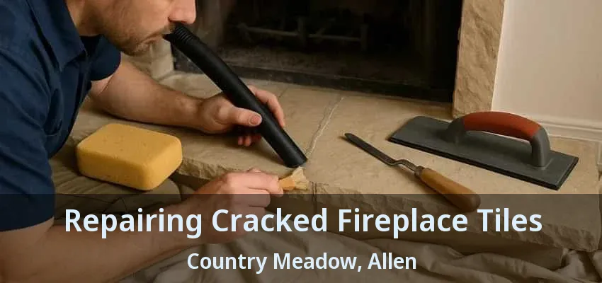 Repairing Cracked Fireplace Tiles Country Meadow, Allen - TX