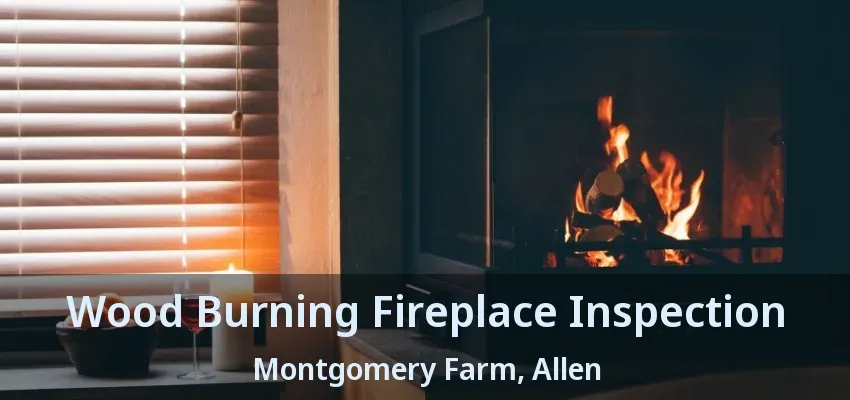 Wood Burning Fireplace Inspection Montgomery Farm, Allen - TX