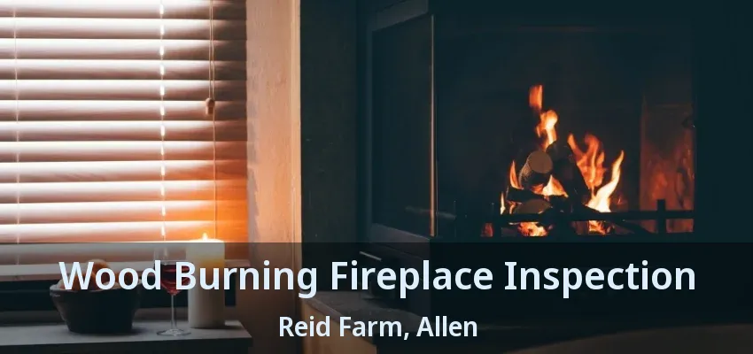 Wood Burning Fireplace Inspection Reid Farm, Allen - TX