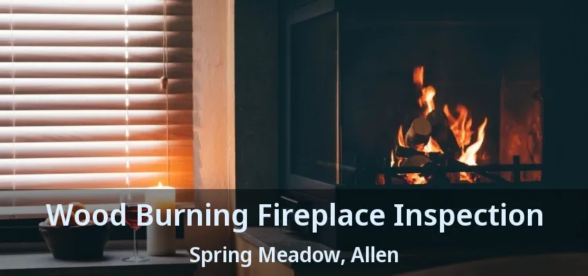 Wood Burning Fireplace Inspection Spring Meadow, Allen - TX