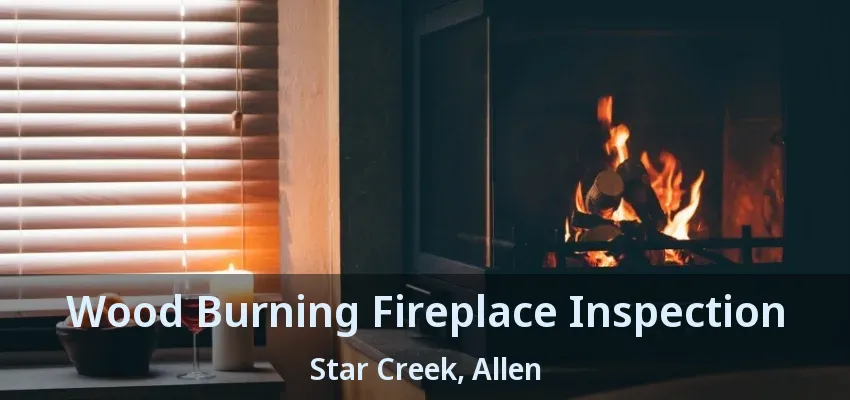 Wood Burning Fireplace Inspection Star Creek, Allen - TX